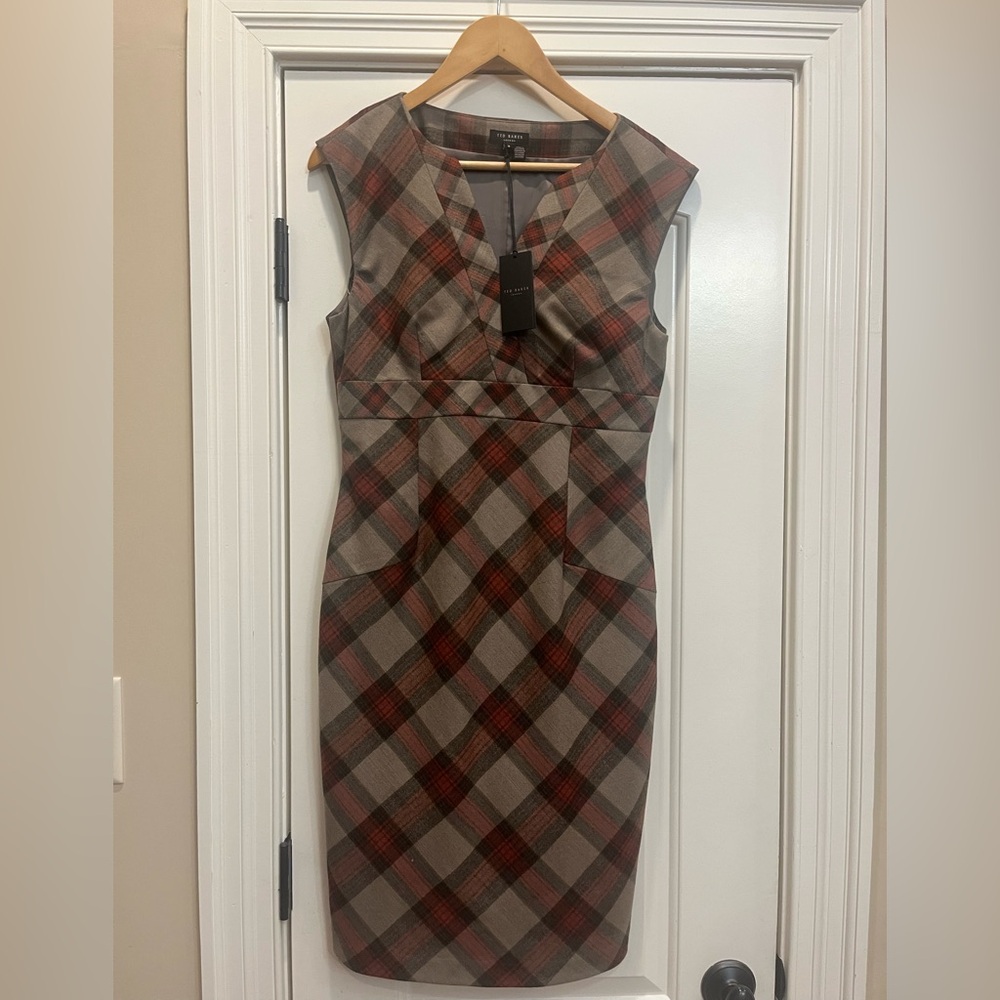 NWT Ted Baker Checkered Prilla Dress
